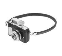 PartyKindom Miniature Camera Model for Dollhouse Decoration Lifelike Smooth Desktop Ornament and Photo Prop Stylish Vintage Camera Accessory for Mini Worlds and Home Display