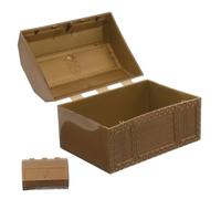 PartyKindom Miniature Pirate Treasure Chest Box for Plastic Organizer with Ample Storage Vintage Style Prize Box for Classroom Rewards and Party Favors Encourages Imaginative Roleplay and