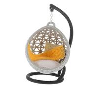 PartyKindom Miniature Swing Chair Model for Dollhouse DIY Layout Functional Hanging Swing Chair with Realistic Moving Action Interactive House Furniture Accessory for Scale Dollhouse