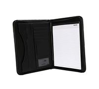 PartyKindom Multi Function Business Zipper Folder Large Capacity PU Document Organizer for Office Supplies Conference Reports Data Files Contract Management