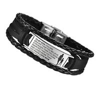 PartyKindom My Leather Bracelet Adjustable Punk Wristband for Men Stylish and Durable Design for Special Occasions for Parties and Celebrations