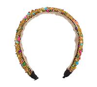 PartyKindom Natural Crystal Stone Rhinestone Headband Bridal Hairband for Women Wedding Party Tiara Light Headpiece with Sweet and Lovely Design