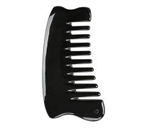PartyKindom Natural Ox Horn Hair Scalp Massage Comb, Portable Pocket Comb for Head and Back Scraping, Multi-functional Massage Tool for Women and Men