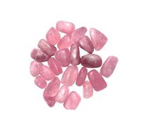 PartyKindom Natural Pink Crystal Rocks Chips Irregular Tumbled Gravel for Fish Tank Flowerpot Garden Stones Table Decoration Safe for Fresh and Salt Water DIY Crafts Gift