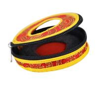 PartyKindom Nepal Handcrafted Bell Sleeve Pouch for Meditation Bells Medium Diameter with Auspicious Embroidery Portable Storage for Tibetan Unique Design with Propitious Patterns Random Color