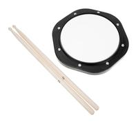 PartyKindom Orff Percussion Practice Drum Pad Set Adjustable Silent Drum Practice Cushion Drumsticks and Storage Bag for Beginners for Rhythmic Training and Drumming Exercises
