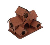 PartyKindom Outdoor Birdhouse with Durable Wooden Bird House for Garden Decor Weather Resistant Nesting Box for Bird Watching Easy Installation for Diverse Wildlife