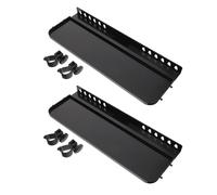 PartyKindom Painting Tripods Plastic Easel Painting Stand for Artists 2pcs Black Folding Triangle Structure Multipurpose Rectangular Tool Storage Tray Classroom Teaching Art Supplies