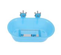 PartyKindom Parrot Bathing Tub with Bottom Mirror Bird Shower Bathtub for Fun for Birds for Parrots Birds Enjoyment