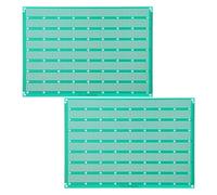 PartyKindom Pcb Circuit Board for High Conductivity and Easy Connection with Five-hole Design 2pcs Green Fr-4 Fiberglass and Copper Material for Circuit Experiments and DIY Projects