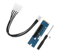 PartyKindom Pci-e Riser Card Ssd to Pci-e Converter Dual Screw Supports Any Operating System Accessory for Upgrading Storage