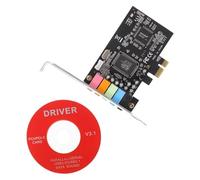 PartyKindom Pcie Sound Card Expansion Card Digital Sound Channels Support Xp Vista Random Color