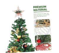 PartyKindom Pentagram Tree Topper Xmas Star Ornament Christmas Tree Decoration Non Deformable Festive Party Accent for Home Office Hotel Church