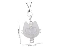 PartyKindom Pet Hair Storage Keychain PU Leather Keepsake Holder Memorial Ornament for Pet Owners Stylish Remembrance Gift for Feline Lovers