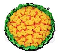 PartyKindom Pet Snuffle Mat for Dogs and Puppies Anti-skid Interactive Feeding Mat Educational Toy for Foraging Skills Floral Design Enriching Slow Feeder Experience