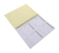 PartyKindom Phone Message Notebook Modern Simple Style Receptionist Spiral Bound A4 2-part Carbonless Duplicate Sheets Lightweight Paper Notepad Organized Layout and Office Use