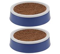 PartyKindom Pigeon Nest Egg Pad and Plastic Nest Bowl Set Coir Cushion, 4pcs White-edge and Brown Mat, Breeding Supplies for Pigeons and Doves in Aviaries