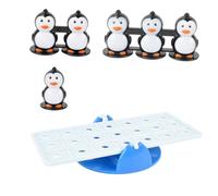 PartyKindom Plastic Balance Penguins Seesaw for Interactive Game with Puzzle Challenges Develops Balance Control and Leverage Principle for Brain Exercise and Creativity