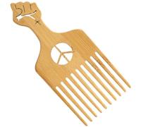 PartyKindom Plastic Beard Comb for Men Black Wide Tooth Hair Comb Suitable for African Hairstyles and Taming Hair for Bedroom and Bathroom Use