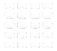 PartyKindom Plastic Candle Shell: Plastic Candle Holder Wax Melt Mold Kitchen Counter Storage Dining Table Service Workshop Bench Layout Craft Project Setup, 20 PCS