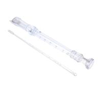 PartyKindom Plastic Recorder 8 Hole Flute Instrument with Accurate Hole Positioning Full Timbre Sound Abs Resin Material and Cleaning Rod for Stage and Classroom