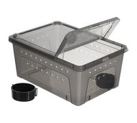 PartyKindom Plastic Reptile Box Terrarium for Turtle Care Reptile Breeding Box Pet Supply Feeding Tray for Bearded Dragon Hide and