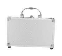 PartyKindom Portable Coin Collecting Case with Compartments Metal Commemorative Coin Storage Box and Transparent Display Holder for Collectors Compact and Organizer for Travel and Exhibition