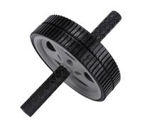 PartyKindom Portable Dual Wheel Ab Roller for Lightweight Fitness Equipment with Non-slip Handles Easy to Use Exercise Accessory for Home and Travel Workouts