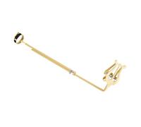 PartyKindom Portable Flute Lyre Flip Folder Music Sheet Holder Gold Color 1 Piece for Marching Band and Musical Instrument Accessories