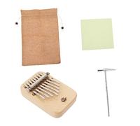 PartyKindom Portable Kalimba Finger Piano Wood Color Beginner Friendly Thumb Piano for Easy Melodies for Students and Music Lovers