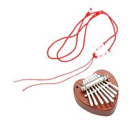 PartyKindom Portable Keys Kalimba Thumb Piano Wooden Musical Instrument for Beginners Heart Shaped Design Easy to Play for Adults Great for Parties and Performances