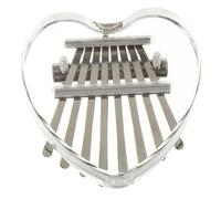 PartyKindom Portable Mini Kalimba Thumb Piano Musical Instrument for Beginners and Heart-shaped Crystal Design Easy to Learn with Engraved Scale Gift for Christmas and Birthdays