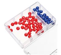 PartyKindom Portable Mini Lottery Machine Transparent Number Picker for Raffles and Sweepstakes Lightweight Case with Readable Balls Fair and Fun Game for Adults