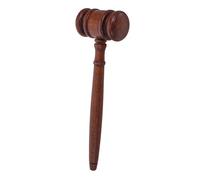 PartyKindom Portable Mini Wooden Gavel for Auctions and Court Roleplay Loud Sound Judge Hammer Prop for Lawyers Judges Board Chairpersons Childrens Costume Accessory Compact Practical Design