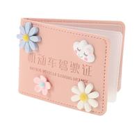 PartyKindom Portable Multifunctional Pu Leather Car Essential Sleeve with Unique Design, Outdoor Travel Id Card Holder and Driver License Holders for Convenient Car Cards and Insurance Random Color