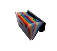 PartyKindom Portable Rainbow File Folder Multilayer Accordion Organizer for Students Lightweight Document Storage for Home Office School Use Design