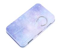 PartyKindom Portable Watercolor Box with Compartments and Folding Palette Durable Eco Friendly Paint Storage Case for Artists Students Nail Art Easy to Clean and Reusable