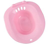 PartyKindom Postpartum Care Sitz Bath Basin for Toilet Non Slip Hip Wash Basin with Spill Smooth Surface for Pregnant Women and Elderly Comfortable Buttocks Bath for Healing and Hygiene