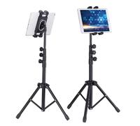 PartyKindom Practical 3-in-1 Phone Live Bracket Tablet Supporter Strong Support Shockproof Abs Iron Material Black for Office and Watching Video Movies