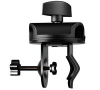 PartyKindom Professional, and Height 360 Adjustable Degree Hole Rotation Diameter Metal Microphone Mic Arm Clip with 19mm Mount Clamp for Handheld Desk Microphones, for Band Practices