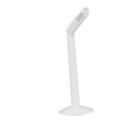 PartyKindom Professional Foldable Condenser Microphone with Sound Head Noise Reduction Technology Audio Plug for Recording Portable White Desktop Stand Mic for Interviews and DSLR