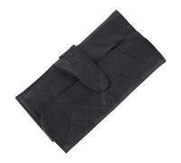 PartyKindom Professional Makeup Brush Rolling Case Organizer Portable PU Makeup Bag Toiletry Pouch for Travel and Home Use Stylish Black Cosmetic Brush Holder with Durable Imitation Leather