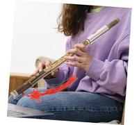 PartyKindom Professional Purple Bamboo Key Bawu Flute Traditional Chinese Folk Wind Instrument Lightweight Handmade for Musicians and Beginners Accompaniment Dance
