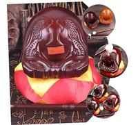 PartyKindom Professional Wooden Buddhist Percussion Woodblock with Stick Temple Instrument for Meditation Religious Offerings and Early Music Education