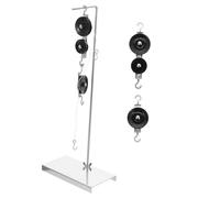 PartyKindom Pulley Block and Rope Physics Experiment Kit with Galvanized Base Includes Single Double Pulleys Stand for Mechanics Study Suitable for Student Science Lab Use