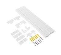 PartyKindom PVC Wire Covers for Cords Cable Trunking Kit with Durable Wall Cord Hider for Tv and Audio Video Cable Management Tool Installation Includes Adhesive Tape and Screws