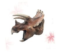 PartyKindom Realistic Dinosaur Hand Puppet Triceratops Role Play for Educational Party Supplies Safe Material Imaginative Play for Boys