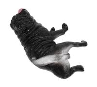 PartyKindom Realistic Pug Dog Figurine Sculpture Decorative Model for Indoor Home Office Desk Ornament Whimsical Animal Statue for Living Bedroom and Patio Decor