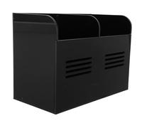 PartyKindom Reinforced Acrylic Straw Storage Box with Double Compartments Multipurpose Organizer for Straws Chopsticks Skewers and Easy to Clean Dispenser for Kitchen Office Cafe and Milk Tea