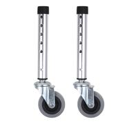 PartyKindom Replacement Wheels for Walker and Rollator, Aluminum Alloy Senior Walker Caster Wheels with Robust Structure and Easy Installation, for Home and Hospital Use